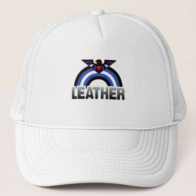 Leather Eagle Pride Trucker Hat (Front)