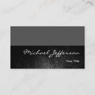 Leather Effect Consultant Engineer Business Card