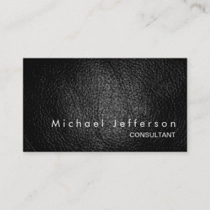 Leather Effect Professional Modern Business Card