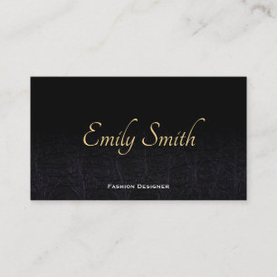 Leather Fashion Designer Fashionista Business Card