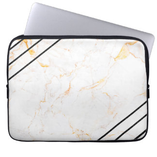 Leather Faux Marble masculine blush leather Laptop Sleeve