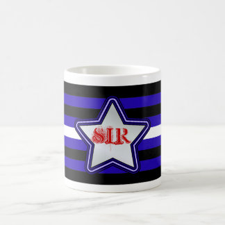 Leather Flag and Star Coffee Mug