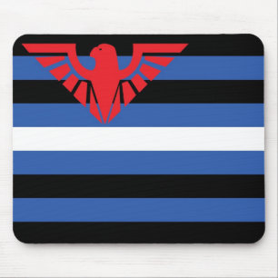 Leather Flag (Eagle) Mouse Pad