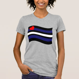 LEATHER FLAG WAVING T-Shirt