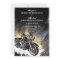 Leather & Flames Offbeat Biker Wedding Invitation