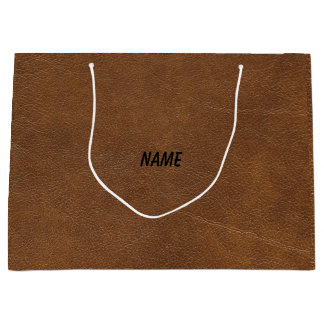 leather gift bag