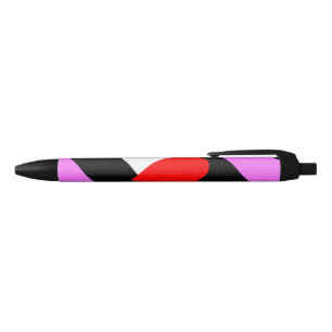 Leather Girl Pride Flag Black Ink Pen