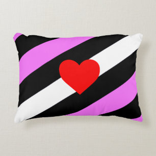 Leather Girl Pride Flag Decorative Cushion