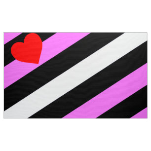 Leather Girl Pride Flag Fabric