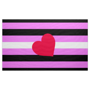 Leather Girl Pride Flag Fabric