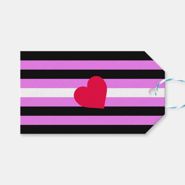 Leather Girl Pride Flag Gift Tags (Front (Horizontal))