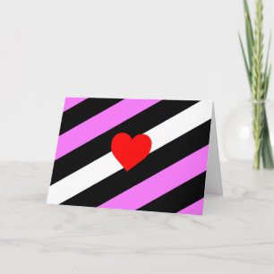 Leather Girl Pride Flag Holiday Card