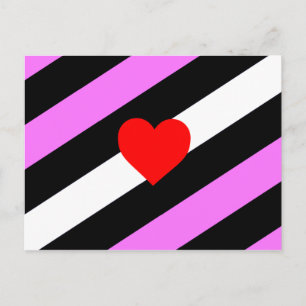 Leather Girl Pride Flag Postcard