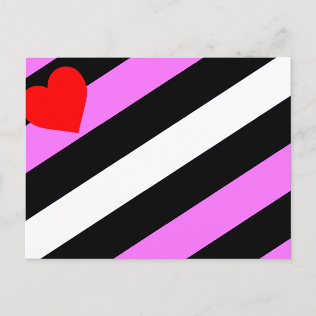 Leather Girl Pride Flag Postcard (Front)