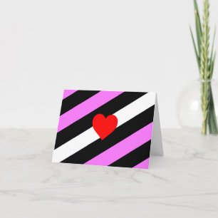 Leather Girl Pride Flag Thank You Card