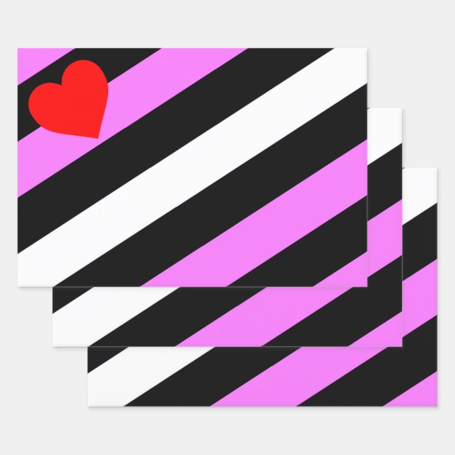 Leather Girl Pride Flag Wrapping Paper Sheet (Set)