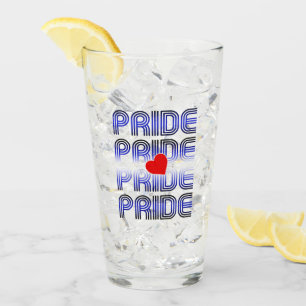 Leather Heart Retro Pattern Glass