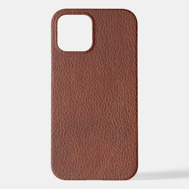 Leather iPhone 12 iPhone Case (Back)