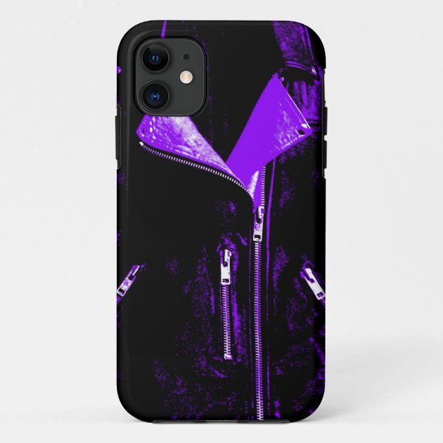 Leather Jacket Purple iPhone 5 case (Back)