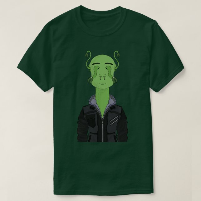 Leather jacket T-Shirt (Design Front)