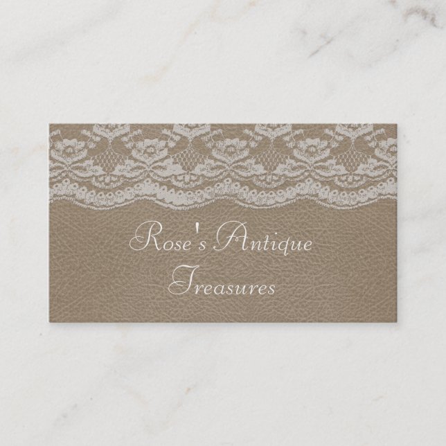 Leather & Lace Business Card (Front)