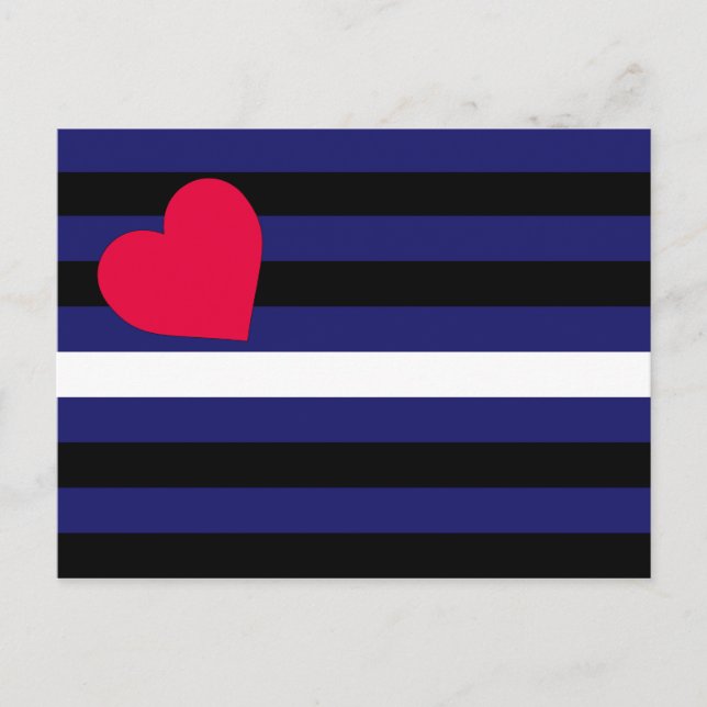 Leather Latex and BDSM Pride Flag Postcard (Front)