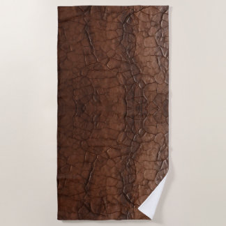 Leather-look Beach Towel