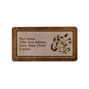 Leather-Look Bouquet 2 Label