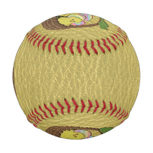 Leather-Look Easter Basket Baseball