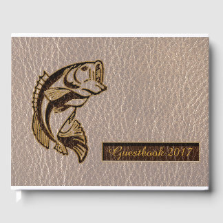 Leather-Look Fish Soft Guest Book
