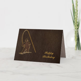 Leather-Look Fisherman Dark Card