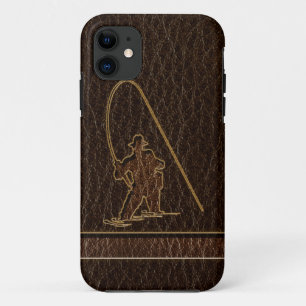 Leather-Look Fisherman Dark iPhone 11 Case