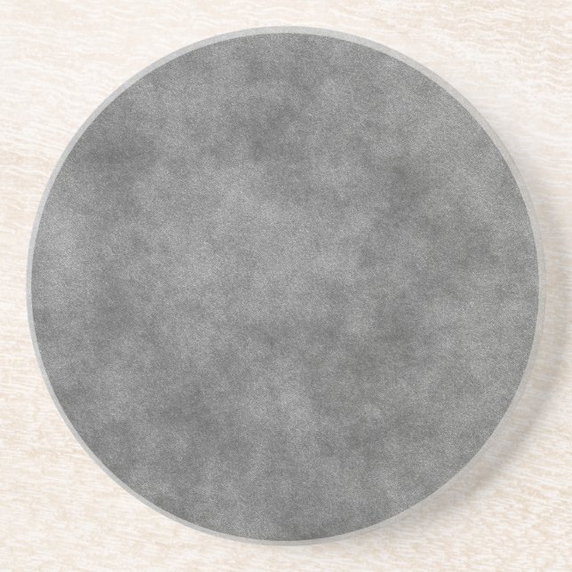 Leather Look In Slate Grey Coaster (Front)