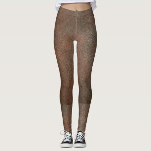 Leather-look leggings, brown. leggings