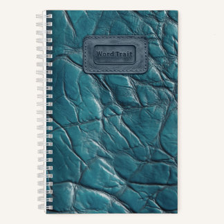Leather-look Notebook - Ocean Blue