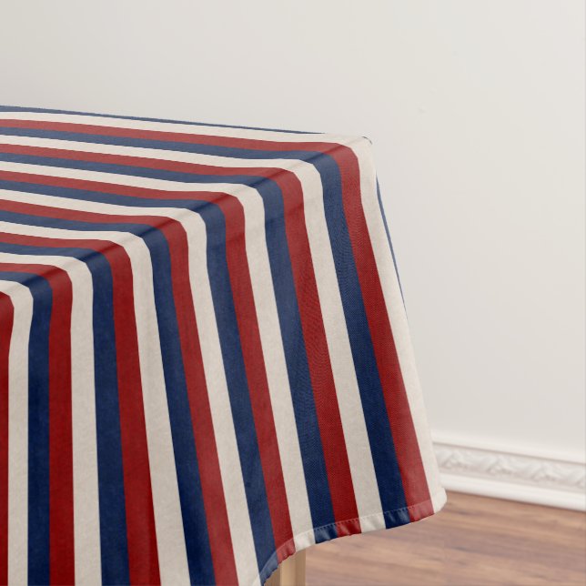 Leather Look Patriotic Stripes-52x70 TABLECLOTH (In Situ)