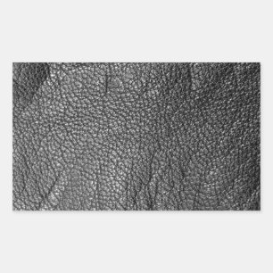 Leather-look pattern rectangular sticker