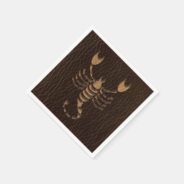 Leather-Look Scorpio Napkin (Corner)