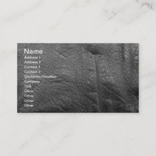 Leather-look texture business card