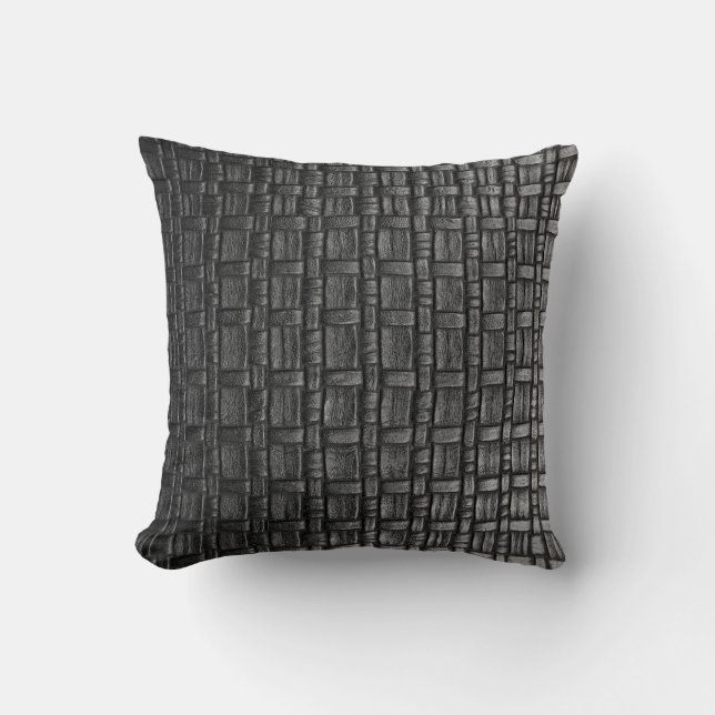 Leather-look texture cushion (Front)