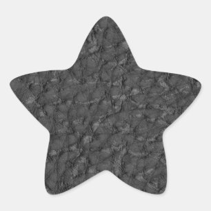 Leather-look texture star sticker