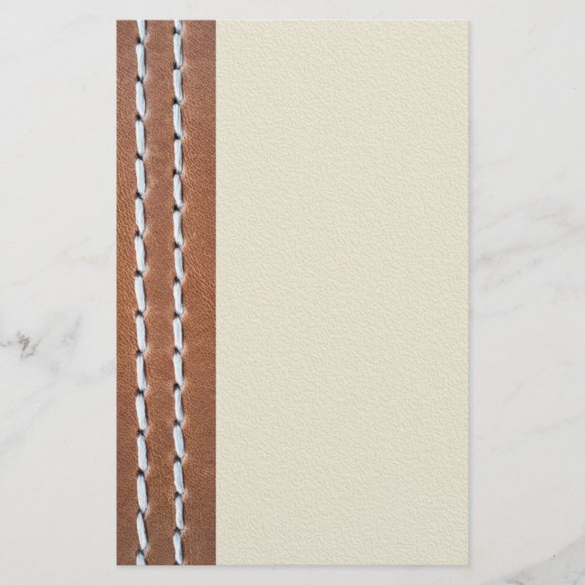 Leather-look texture stationery (Front)