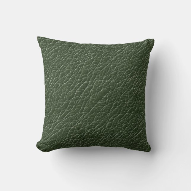 Leather Look Throw Pillow (Front)