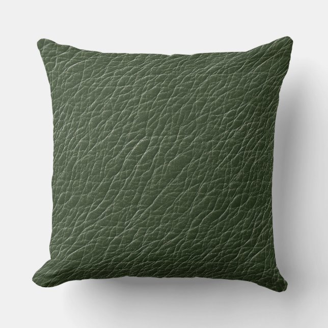Leather Look Throw Pillow (Front)