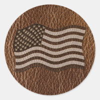 Leather-Look USA Flag