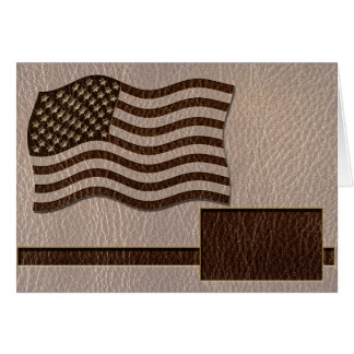 Leather-Look USA Flag Soft