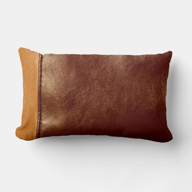 Leather Lumbar Cushion (Front)