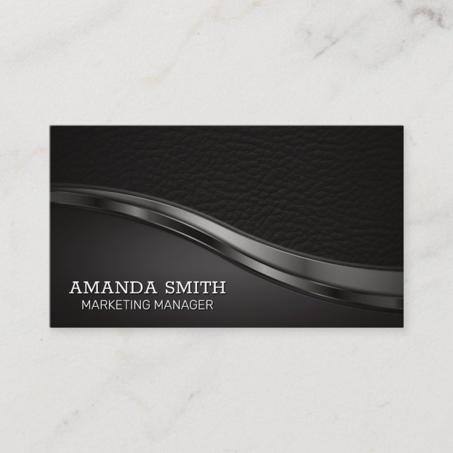 Leather | Lux Trim | Executive Business Card (Front)
