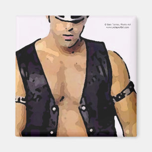 Leather Man Magnet