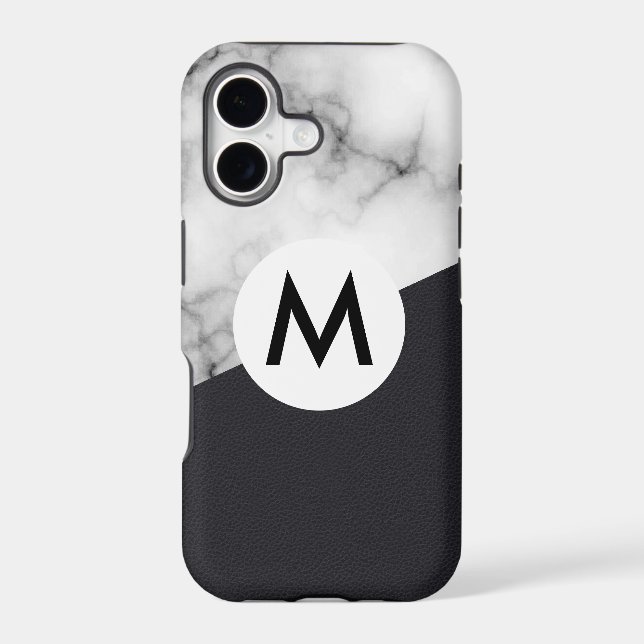 leather marble with monogram (Back)